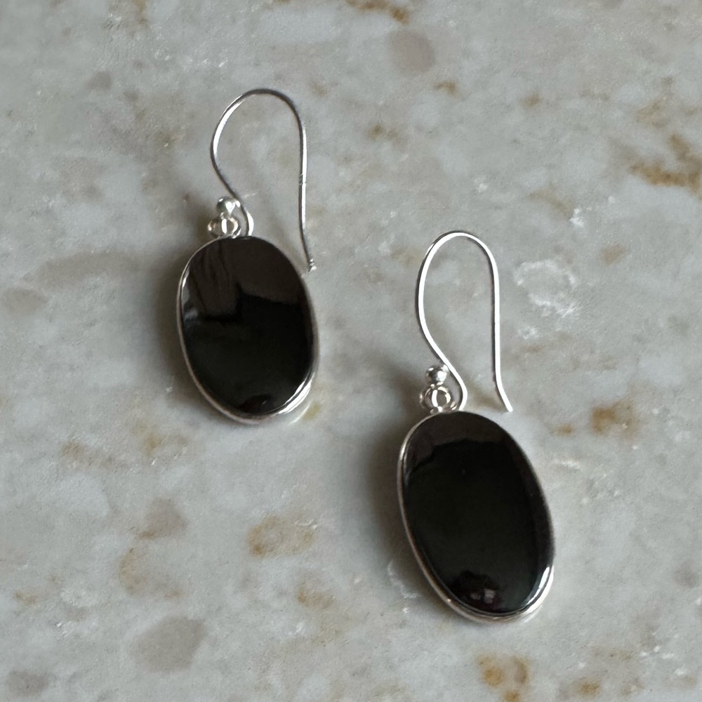 NWOT Sundance Thunderstorm Earrings, Gunmetal, Sterling Silver - Picture 6 of 7